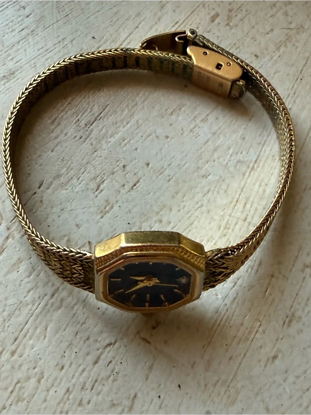 Gold-Tone Diamond Quartz Women's Watch - Gold/Black